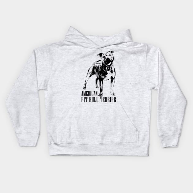 American Pit Bull Terrier - APBT Kids Hoodie by Nartissima